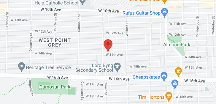 map of 3985 W 14TH AVENUE